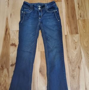 Wallflower Jeans Girl Junior Size 3 Lucia's Curvy Dark Blue Wash